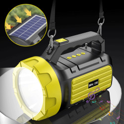 戶外音響藍牙敭聲器無線插卡太陽能創意多功能手電筒手提音箱