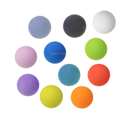 60mm高爾夫球EVA發泡球室內練習球海綿球純色球玩具軟球娛樂彩球