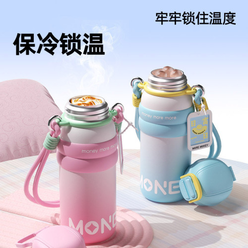 新款316不鏽鋼發財水杯大容量戶外可攜式雙飲保溫杯提手隨身吸管杯 新款316不鏽鋼發財水杯大容量戶外可攜式雙飲保溫杯提手隨身吸管杯