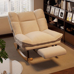 懶人沙發可躺可睡搖搖椅家用陽台休閒靠背躺椅客廳臥室單人沙發椅