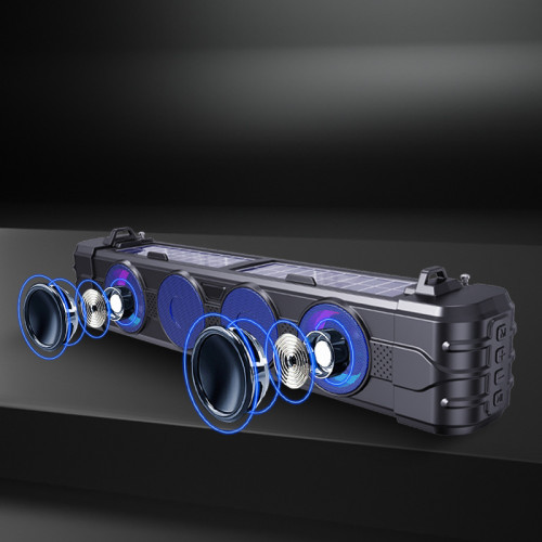 聲霸藍牙音箱條形便捷式帶彩燈高顔值桌面戶外太陽能音響2025新款 聲霸藍牙音箱條形便捷式帶彩燈高顔值桌面戶外太陽能音響2025新款