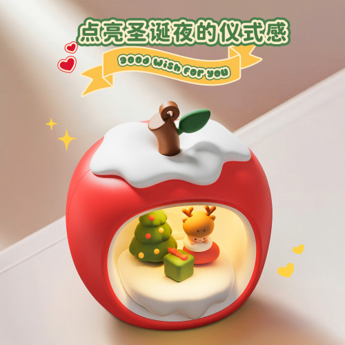 新品蘋果屋聖誕節小夜燈創意拍拍燈床頭燈閨蜜節日禮物禮品 新品蘋果屋聖誕節小夜燈創意拍拍燈床頭燈閨蜜節日禮物禮品