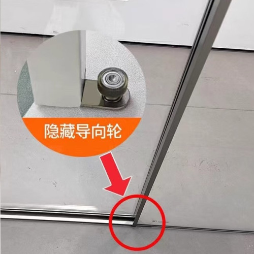 無障礙淋浴房全包框移門下沉衛生間玻璃隔斷浴室乾溼分離一字型窄 無障礙淋浴房全包框移門下沉衛生間玻璃隔斷浴室乾溼分離一字型窄