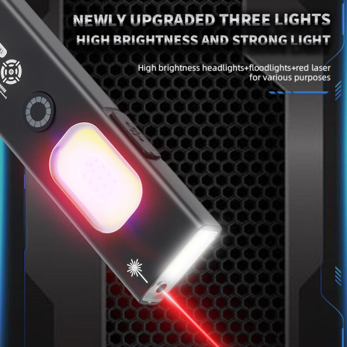 新款戶外工作燈磁吸快充超亮戶外長續航強光手電筒雷射照蠍子 新款戶外工作燈磁吸快充超亮戶外長續航強光手電筒雷射照蠍子