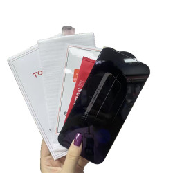 圖語17系列聽筒高清防窺防塵全蘋果 17promax高清防窺鋼化膜17pro