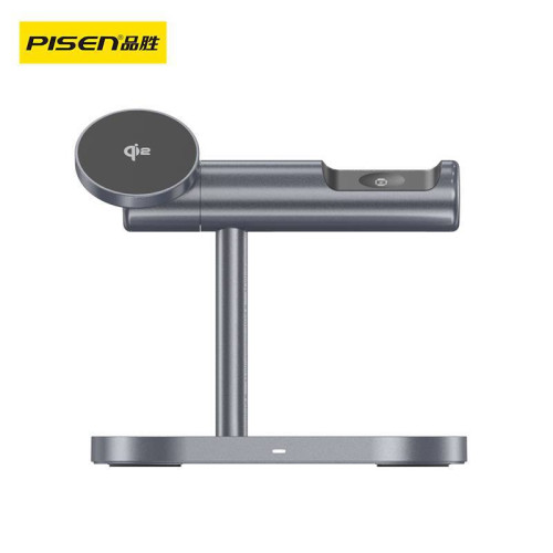 品勝Qi2三合一無線充電器magsafe磁吸14p手機快充底座適用於16pro 品勝Qi2三合一無線充電器magsafe磁吸14p手機快充底座適用於16pro