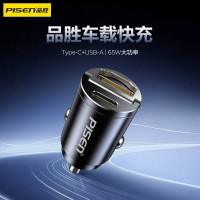 品勝雙口PD65W車用PD充電器usb金屬車用迷你車充適用蘋果16p華爲