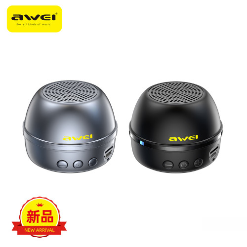 Awei磁吸迷你藍牙音箱雙機互聯360度環繞音效手機支架音響 Awei磁吸迷你藍牙音箱雙機互聯360度環繞音效手機支架音響