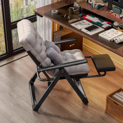 折曡躺椅午休椅辦公室兩用午睡懶人沙發家用宿舍學生靠背電腦椅子