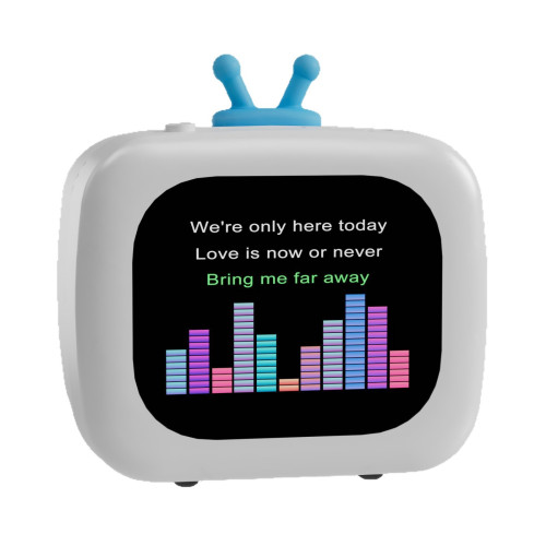 桌寵彩色螢幕觸控螢幕小電視藍牙無線音箱男生生日禮物女生女朋友歌詞音響 桌寵彩色螢幕觸控螢幕小電視藍牙無線音箱男生生日禮物女生女朋友歌詞音響