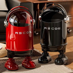 廚房垃圾桶帶蓋大號大容量家用高級感客廳臥室高顔值紙簍輕奢高檔