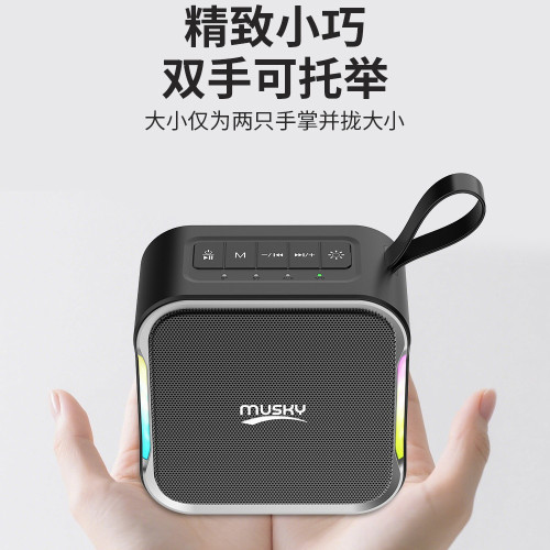DY53藍牙音響戶外廣場舞家用K歌無線話筒可攜式手提音箱一體musky DY53藍牙音響戶外廣場舞家用K歌無線話筒可攜式手提音箱一體musky