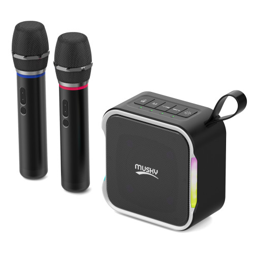 DY53藍牙音響戶外廣場舞家用K歌無線話筒可攜式手提音箱一體musky DY53藍牙音響戶外廣場舞家用K歌無線話筒可攜式手提音箱一體musky
