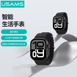 USAMS智慧型手錶心率血氧監測運動手錶生活檢測手環