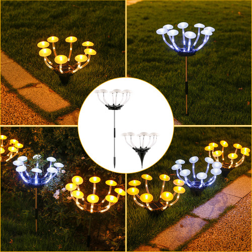 新款太陽能蘑菇地插燈戶外花園草坪燈露台陽台燈庭院裝飾景觀燈 新款太陽能蘑菇地插燈戶外花園草坪燈露台陽台燈庭院裝飾景觀燈