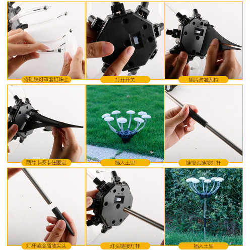 新款太陽能蘑菇地插燈戶外花園草坪燈露台陽台燈庭院裝飾景觀燈 新款太陽能蘑菇地插燈戶外花園草坪燈露台陽台燈庭院裝飾景觀燈