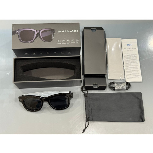 智能眼鏡M01Pro拍照AI翻譯識物ChatGPT藍牙通話音樂眼鏡800W像素 智能眼鏡M01Pro拍照AI翻譯識物ChatGPT藍牙通話音樂眼鏡800W像素