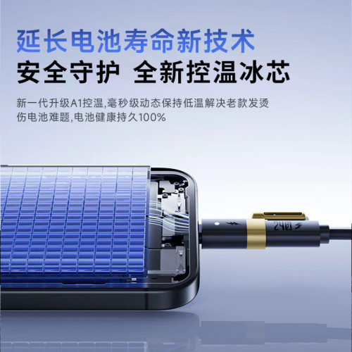 240W四合一充電typec液態快充矽膠數據線適用於蘋果華爲二拖二車