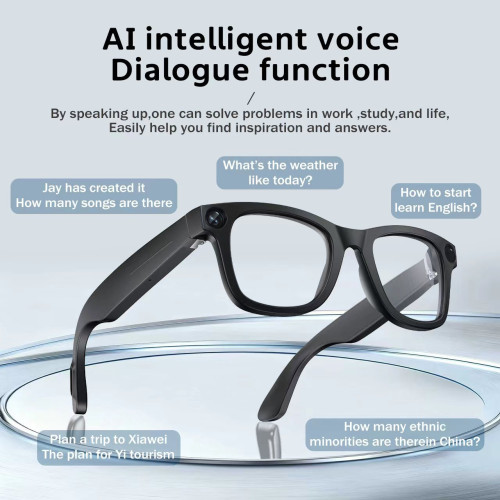 E03800W高清防抖智能攝影機錄像藍牙眼鏡拍照拍攝識別繙譯眼鏡