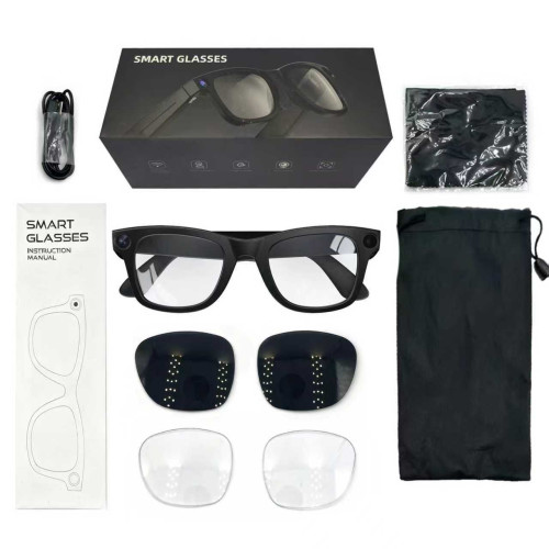 E03800W高清防抖智能攝影機錄像藍牙眼鏡拍照拍攝識別繙譯眼鏡