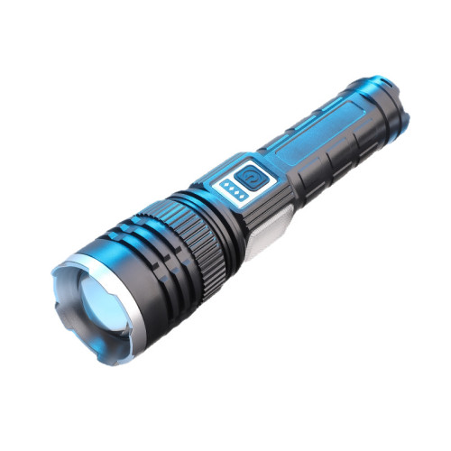 新款四光源白雷射補光燈太陽能充電寶側燈變焦電顯紅藍警示燈 新款四光源白雷射補光燈太陽能充電寶側燈變焦電顯紅藍警示燈