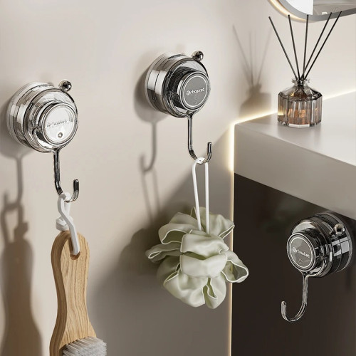 吸盤掛鉤家用免打孔強力粘鉤廚房浴室衛生間真空無痕勾收納置物架 吸盤掛鉤家用免打孔強力粘鉤廚房浴室衛生間真空無痕勾收納置物架