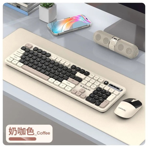 蝰蛇WK500 無線鍵盤滑鼠套裝靜音鍵鼠可愛女生辦公商務電腦通用 蝰蛇WK500 無線鍵盤滑鼠套裝靜音鍵鼠可愛女生辦公商務電腦通用