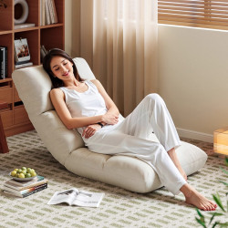 懶人沙發床上靠背躺椅可躺可睡臥室地上單人小沙發陽台飄窗榻榻米