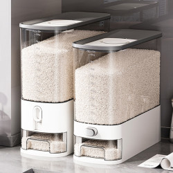 夾縫米桶家用防蟲防潮密封20斤裝高級米箱儲物罐櫥櫃大米儲糧米缸