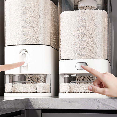 夾縫米桶家用防蟲防潮密封20斤裝高級米箱儲物罐櫥櫃大米儲糧米缸 夾縫米桶家用防蟲防潮密封20斤裝高級米箱儲物罐櫥櫃大米儲糧米缸