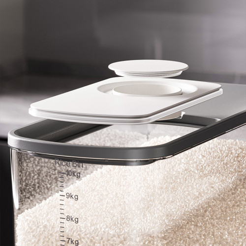 夾縫米桶家用防蟲防潮密封20斤裝高級米箱儲物罐櫥櫃大米儲糧米缸 夾縫米桶家用防蟲防潮密封20斤裝高級米箱儲物罐櫥櫃大米儲糧米缸