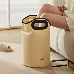 可折曡泡腳桶家用高深過膝過小腿可攜式洗腳袋保溫專用養生足浴盆