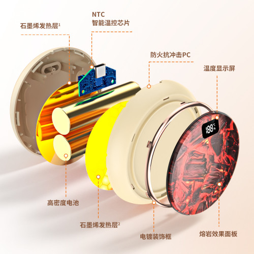 新款火焰炭火暖手寶迷你數顯暖寶寶新品禮品M62火焰山暖手寶 新款火焰炭火暖手寶迷你數顯暖寶寶新品禮品M62火焰山暖手寶