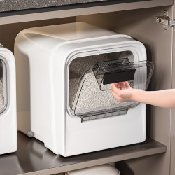 櫥櫃米桶家用防蟲防潮密封20斤裝高級面粉儲存容器儲物罐米箱米缸