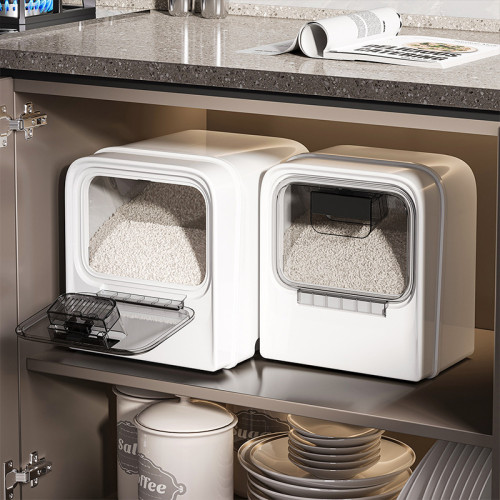 櫥櫃米桶家用防蟲防潮密封20斤裝高級面粉儲存容器儲物罐米箱米缸 櫥櫃米桶家用防蟲防潮密封20斤裝高級面粉儲存容器儲物罐米箱米缸