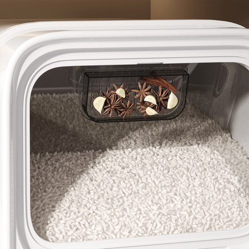 櫥櫃米桶家用防蟲防潮密封20斤裝高級面粉儲存容器儲物罐米箱米缸 櫥櫃米桶家用防蟲防潮密封20斤裝高級面粉儲存容器儲物罐米箱米缸