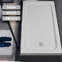 加厚加大淋浴房底座底盆防水亞克力弧扇形長方形防滑乾溼分離底盤