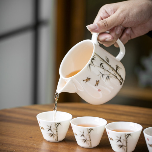 可攜式旅行茶具套裝戶外隨身快客杯茶具外出攜帶包喝茶旅遊泡茶器 可攜式旅行茶具套裝戶外隨身快客杯茶具外出攜帶包喝茶旅遊泡茶器