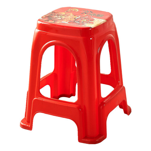 塑膠凳子家用加厚客廳椅子成人特厚熟膠高凳餐桌登子朔料方板凳 塑膠凳子家用加厚客廳椅子成人特厚熟膠高凳餐桌登子朔料方板凳