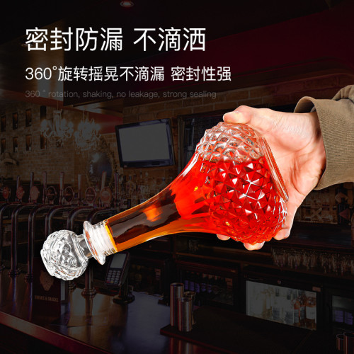 玻璃紅酒瓶醒酒器家用套組葡萄酒洋酒分酒器威士忌酒樽白酒瓶空瓶 玻璃紅酒瓶醒酒器家用套組葡萄酒洋酒分酒器威士忌酒樽白酒瓶空瓶