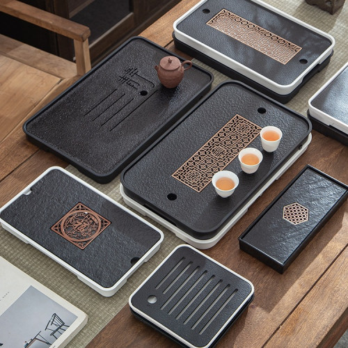 家用茶盤乾泡台托盤小型瀝儲水式茶台功夫茶具密胺竹製茶海方形無 家用茶盤乾泡台托盤小型瀝儲水式茶台功夫茶具密胺竹製茶海方形無