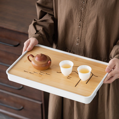 家用茶盤乾泡台托盤小型瀝儲水式茶台功夫茶具密胺竹製茶海方形無 家用茶盤乾泡台托盤小型瀝儲水式茶台功夫茶具密胺竹製茶海方形無