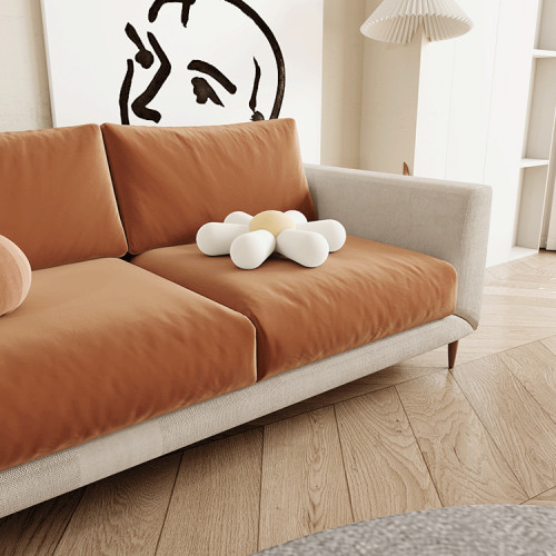 【語織相伴】奶油風防貓抓全包客廳定 做保護罩靠背沙發墊套坐墊