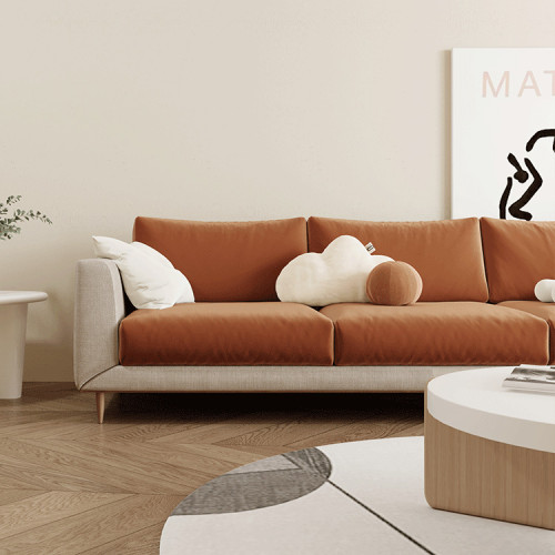 【語織相伴】奶油風防貓抓全包客廳定 做保護罩靠背沙發墊套坐墊