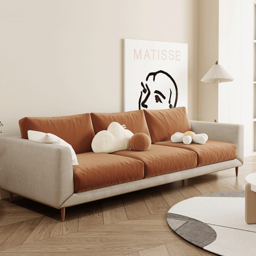 【語織相伴】奶油風防貓抓全包客廳定 做保護罩靠背沙發墊套坐墊