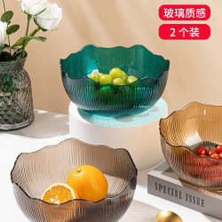 水果盤果盤家用客廳茶幾用的盤子籃盆輕奢風大氣網紅2025新款