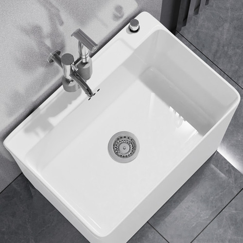 拖把池家用衛生間拖布池陶瓷大小號落地款陽台拖把盆水池子 拖把池家用衛生間拖布池陶瓷大小號落地款陽台拖把盆水池子