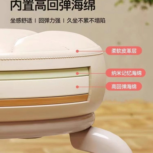 萬向輪小凳子護腰家用加厚靜音軟包靠背小椅子滑輪矮凳移動久坐 萬向輪小凳子護腰家用加厚靜音軟包靠背小椅子滑輪矮凳移動久坐