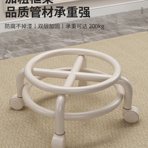萬向輪小凳子護腰家用加厚靜音軟包靠背小椅子滑輪矮凳移動久坐 萬向輪小凳子護腰家用加厚靜音軟包靠背小椅子滑輪矮凳移動久坐