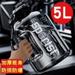 特大號水杯工地乾活大水杯大容量5升水壺耐高溫防摔防爆夏季工地